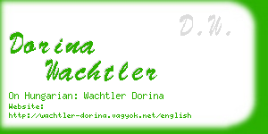 dorina wachtler business card